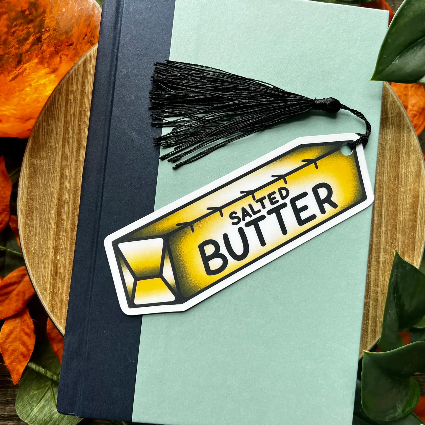 Stick of Butter Bookmark w/ Tassel