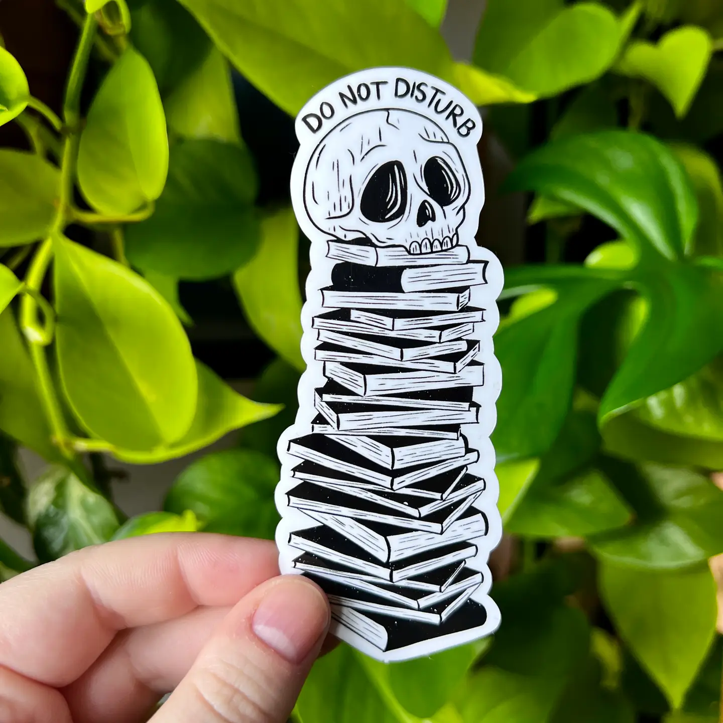 Do Not Disturb Skull Sticker